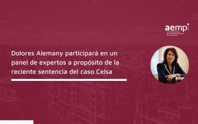 Dolores Alemany participará en un panel de expertos a propósito de la reciente sentencia del caso Celsa